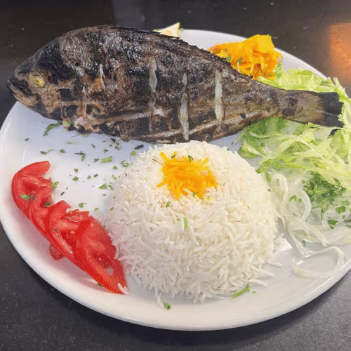 fisch Goldbrasse سمك على الفحم